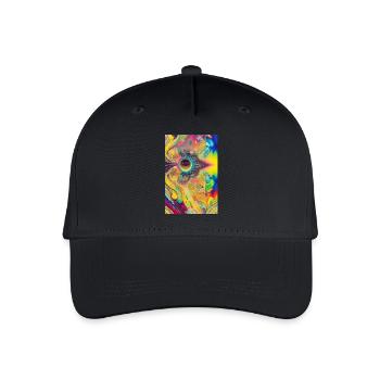 Abstrakte Kunst - Kinder Bio Basecap - Schwarz - Vorne