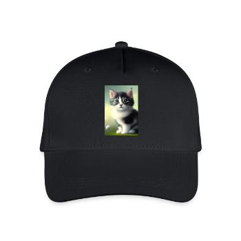Baby Cat - Organic Kids’ Baseball Cap - black - Front