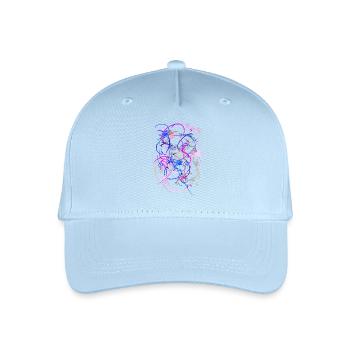Abstract - Organic Kids’ Baseball Cap - light blue - Front