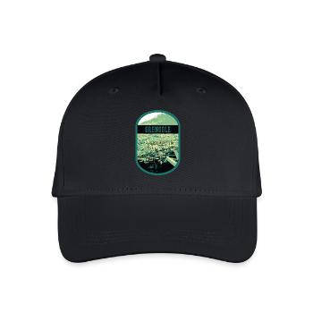 Panoramic Grenoble: Single View Cable Car - Organic Kids’ Baseball Cap - black - Front