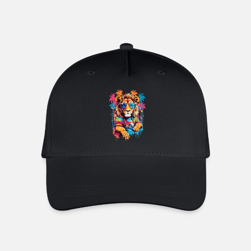 Coole Löwe - Kinder Bio Basecap - Schwarz