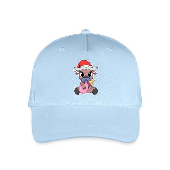 Ox Baby Christmas - Organic Kids’ Baseball Cap - light blue - Front