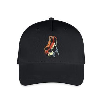Vintage Roller Skates - Organic Kids’ Baseball Cap - black - Front