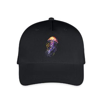 Aquarelle de méduse - Casquette de baseball bio Enfant - noir - Devant