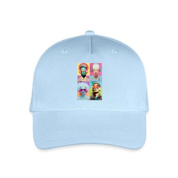 Music Pop Art - Organic Kids’ Baseball Cap - light blue - Front