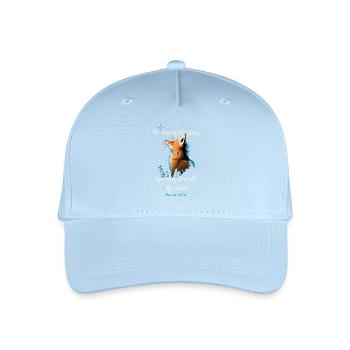 Bibelvers Christlich Religiöses Motiv - Kinder Bio Basecap - Hellblau - Vorne