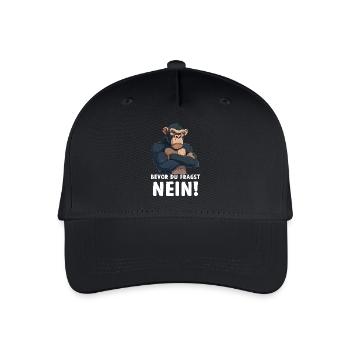 Singe chimpanzé primate avant que vous ne demandiez non - Casquette de baseball bio Enfant - noir - Devant