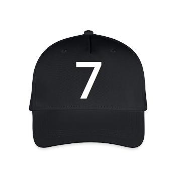 Vintage Sieben - Kinder Bio Basecap - Schwarz - Vorne