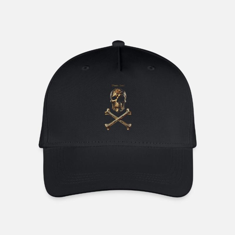 Skull Bones - Organic Kids’ Baseball Cap - black