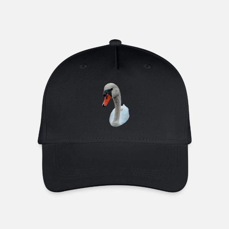Starrender Schwan - Kinder Bio Basecap - Schwarz