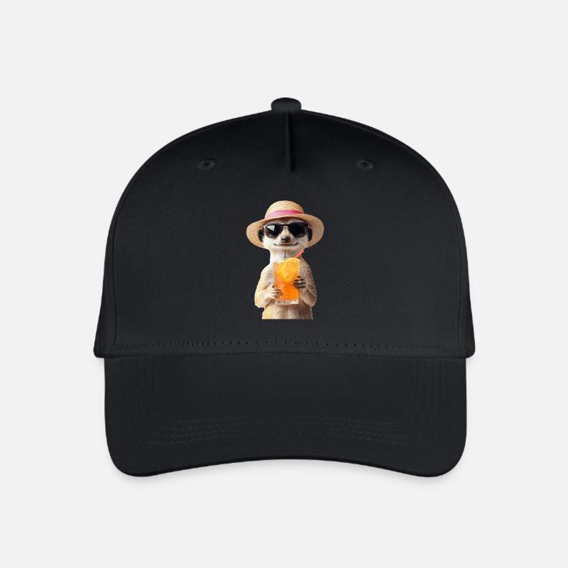 Erdmännchen - Kinder Bio Basecap - Schwarz