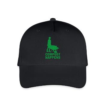 Farm Farmer Geschenk Spruch Bauer Landleben - Kinder Bio Basecap - Schwarz - Vorne