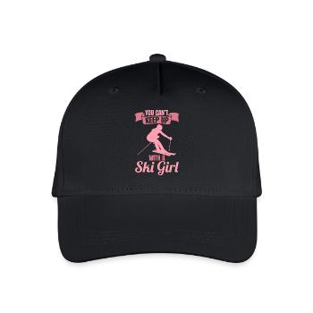 Skier - Organic Kids’ Baseball Cap - black - Front