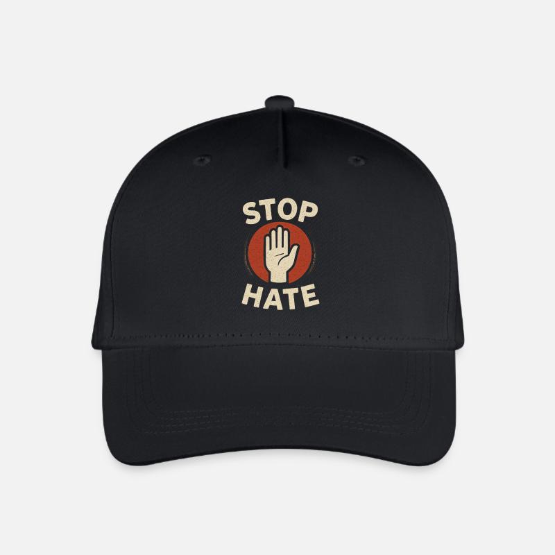 Stope Hate - Organic Kids’ Baseball Cap - black