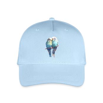 Budgie pair - Organic Kids’ Baseball Cap - light blue - Front