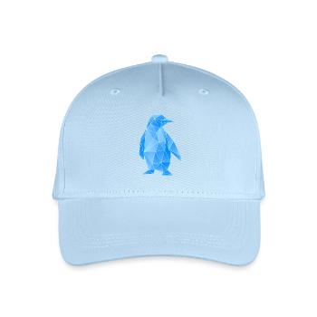 Diamond Penguin Geometric Design - Organic Kids’ Baseball Cap - light blue - Front