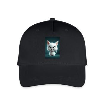 Félin furieusement moelleux - Casquette de baseball bio Enfant - noir - Devant