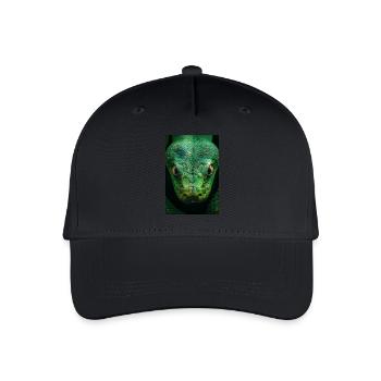 Regard de serpent vert hypnotique - Casquette de baseball bio Enfant - noir - Devant