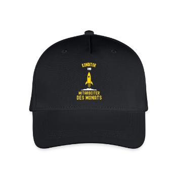 Konditor Mitarbeiter des Monats Konditorei Kollege - Kinder Bio Basecap - Schwarz - Vorne