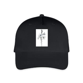Blue lillies - Organic Kids’ Baseball Cap - black - Front