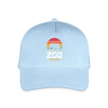 Zoo Zookeeper Zookeeper Vintage Zoo Wildlife - Organic Kids’ Baseball Cap - light blue - Front
