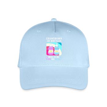 Gender Reveal Silvester Neujahr Neues Jahr - Kinder Bio Basecap - Hellblau - Vorne