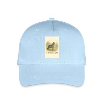 Stiller Machtwolf - Kinder Bio Basecap - Hellblau - Vorne