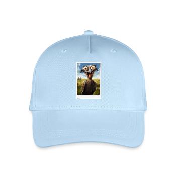 Bird in the Field Four Riddles - Organic Kids’ Baseball Cap - light blue - Front