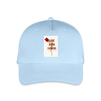 Love After Flowers Tulpenpoetik - Kinder Bio Basecap - Hellblau - Vorne