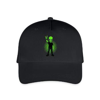 Heavy Metal Alien - Organic Kids’ Baseball Cap - black - Front