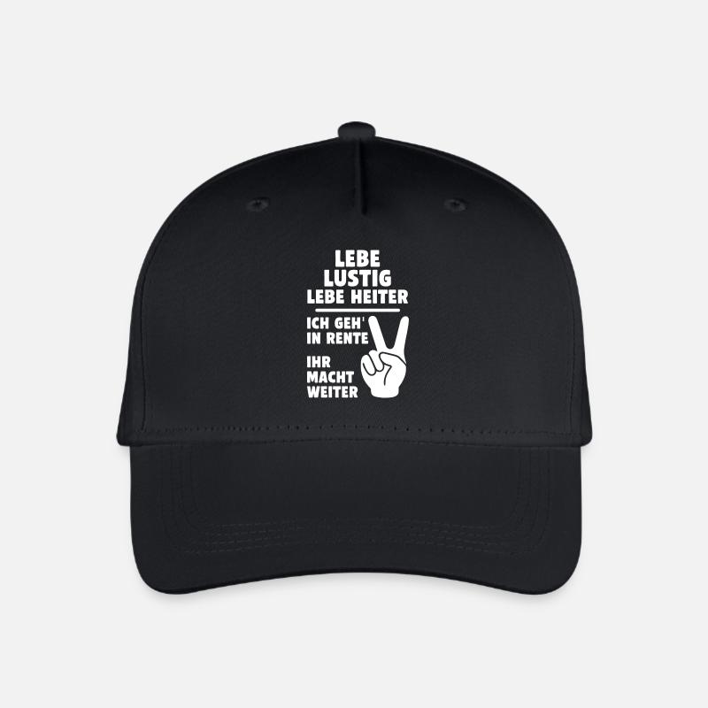 Message drôle de pension avec le signe de paix - Casquette de baseball bio Enfant - noir