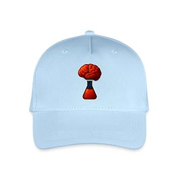 Un cerveau fait de tube à essai - Casquette de baseball bio Enfant - bleu clair - Devant