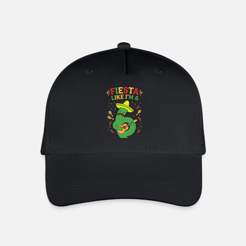 Fiesta Like I'm 6 Kaktus - Kinder Bio Basecap - Schwarz