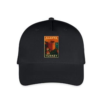 Alanya Turkey – Retro Travel Poster Poster - Organic Kids’ Baseball Cap - black - Front