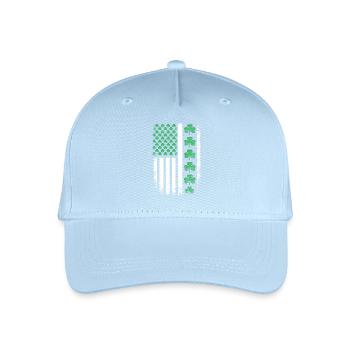 St Patrick Shamrock USA-Flagge - Kinder Bio Basecap - Hellblau - Vorne