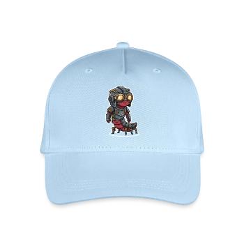 Centipede Steampunk Gepanzerte Stahlrüstung - Kinder Bio Basecap - Hellblau - Vorne