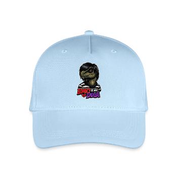 Emo Dinosaur, Sad Dino, Emotional - Organic Kids’ Baseball Cap - light blue - Front