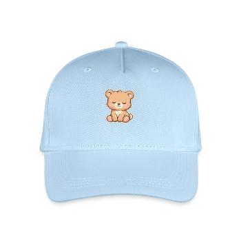 Cute Pastel Sleeping baby Bear Kawaii style - Organic Kids’ Baseball Cap - light blue - Front