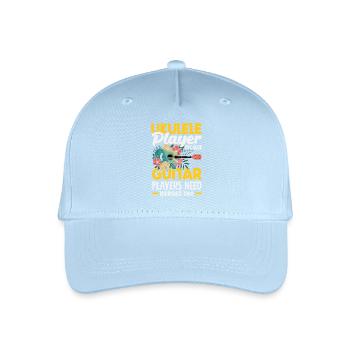 Ukulele Player Because Guitar Players Need Heroes - Kinder Bio Basecap - Hellblau - Vorne