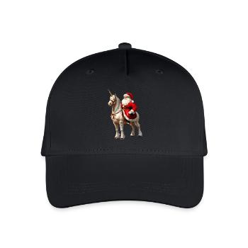 Cavalier du Père Noël - Casquette de baseball bio Enfant - noir - Devant