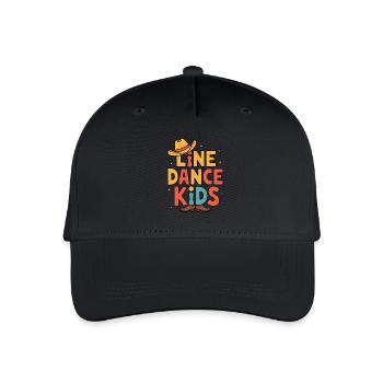 Line Dance Kids Kids Dancing Line Dance - Organic Kids’ Baseball Cap - black - Front
