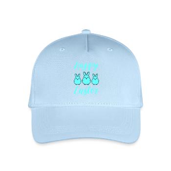 Frohe Ostern Hasen - Kinder Bio Basecap - Hellblau - Vorne