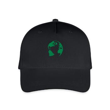 erde - Kinder Bio Basecap - Schwarz - Vorne