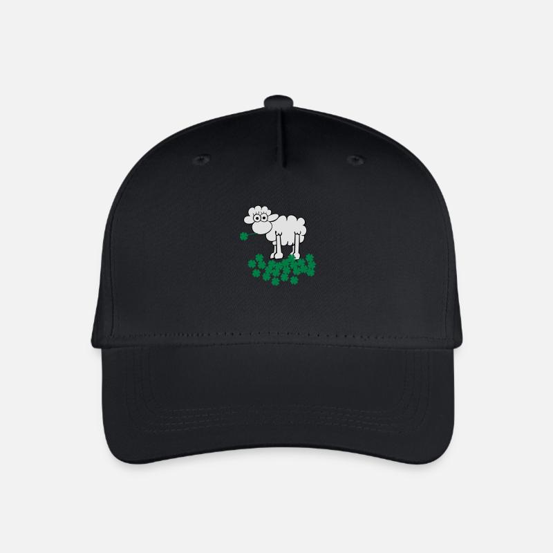 st. Patricks schaf - Kinder Bio Basecap - Schwarz