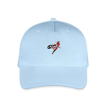 Moto Cross - MX - Supercross - Kinder Bio Basecap - Hellblau - Vorne