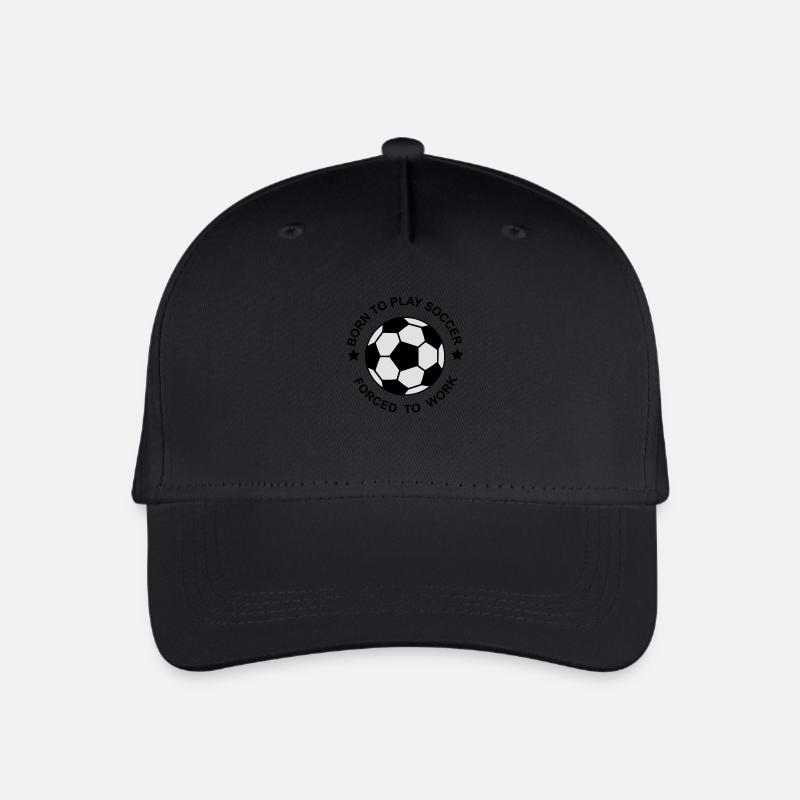 Fußball - Kinder Bio Basecap - Schwarz