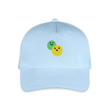Zwei Bälle - Kinder Bio Basecap - Hellblau - Vorne