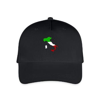 Italy Country - Organic Kids’ Baseball Cap - black - Front
