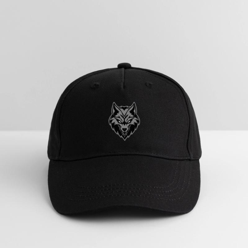 Wolf Kopf Symbol Kinder Bio Basecap