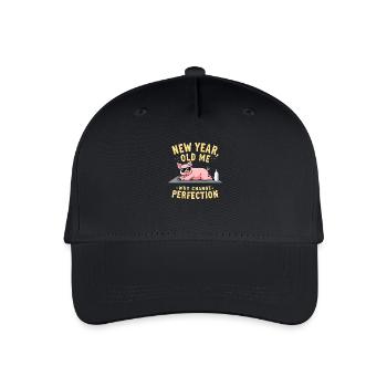 Sarcastic Joke - New Year - Organic Kids’ Baseball Cap - black - Front